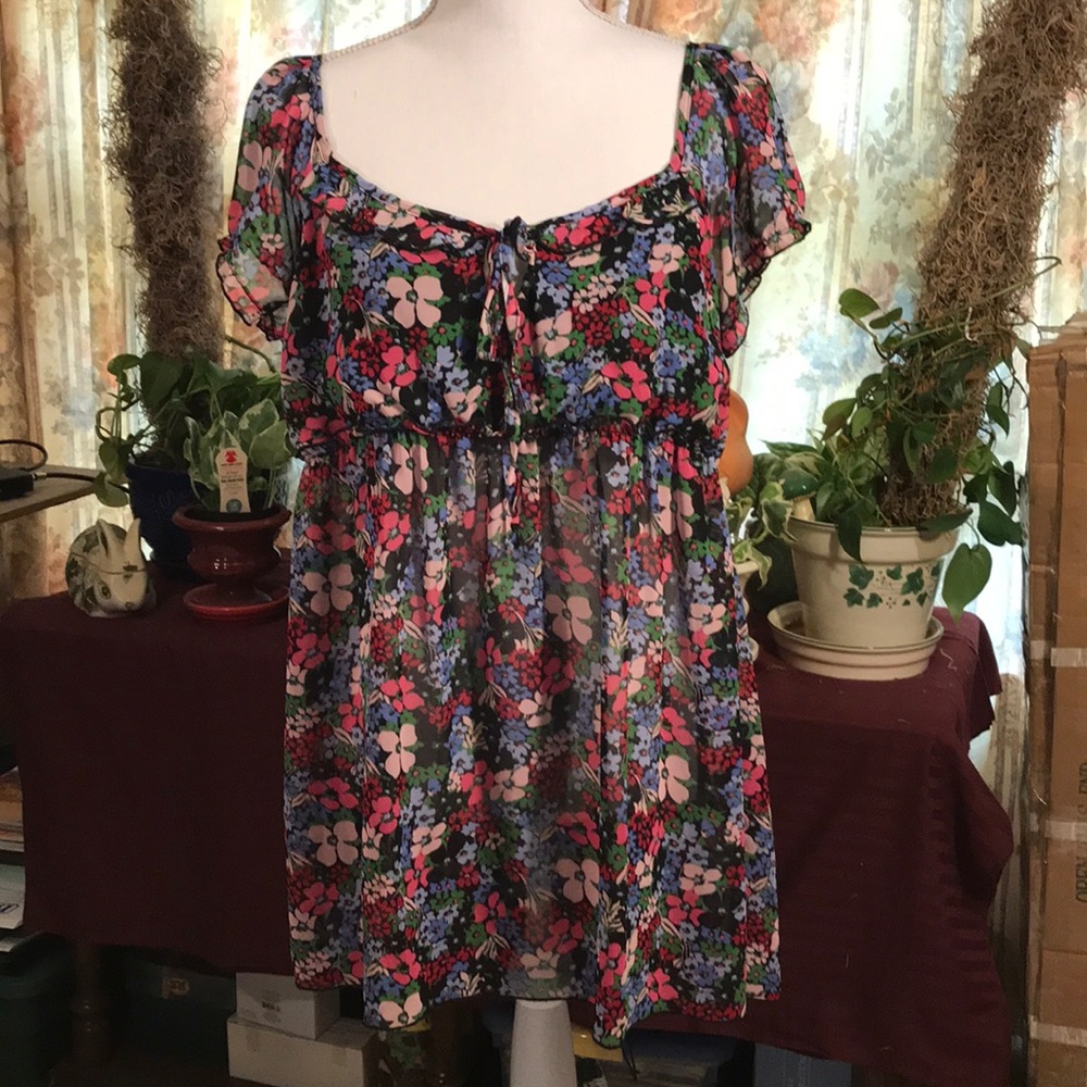 Flower print top